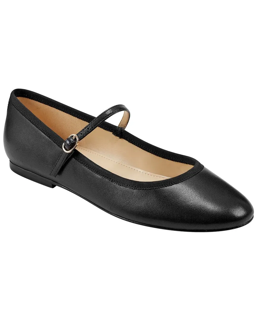 Marc Fisher LTD Espina Leather-Trim Mary Jane Flat
