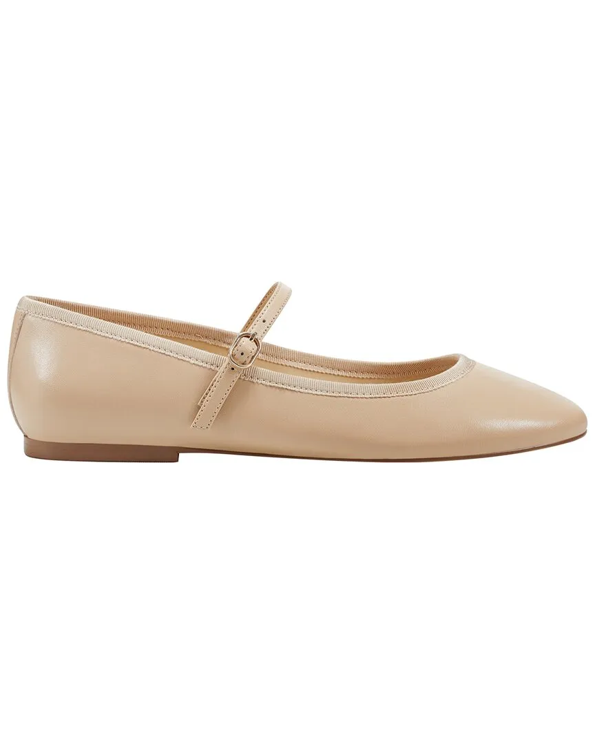 Marc Fisher LTD Espina Leather-Trim Mary Jane Flat