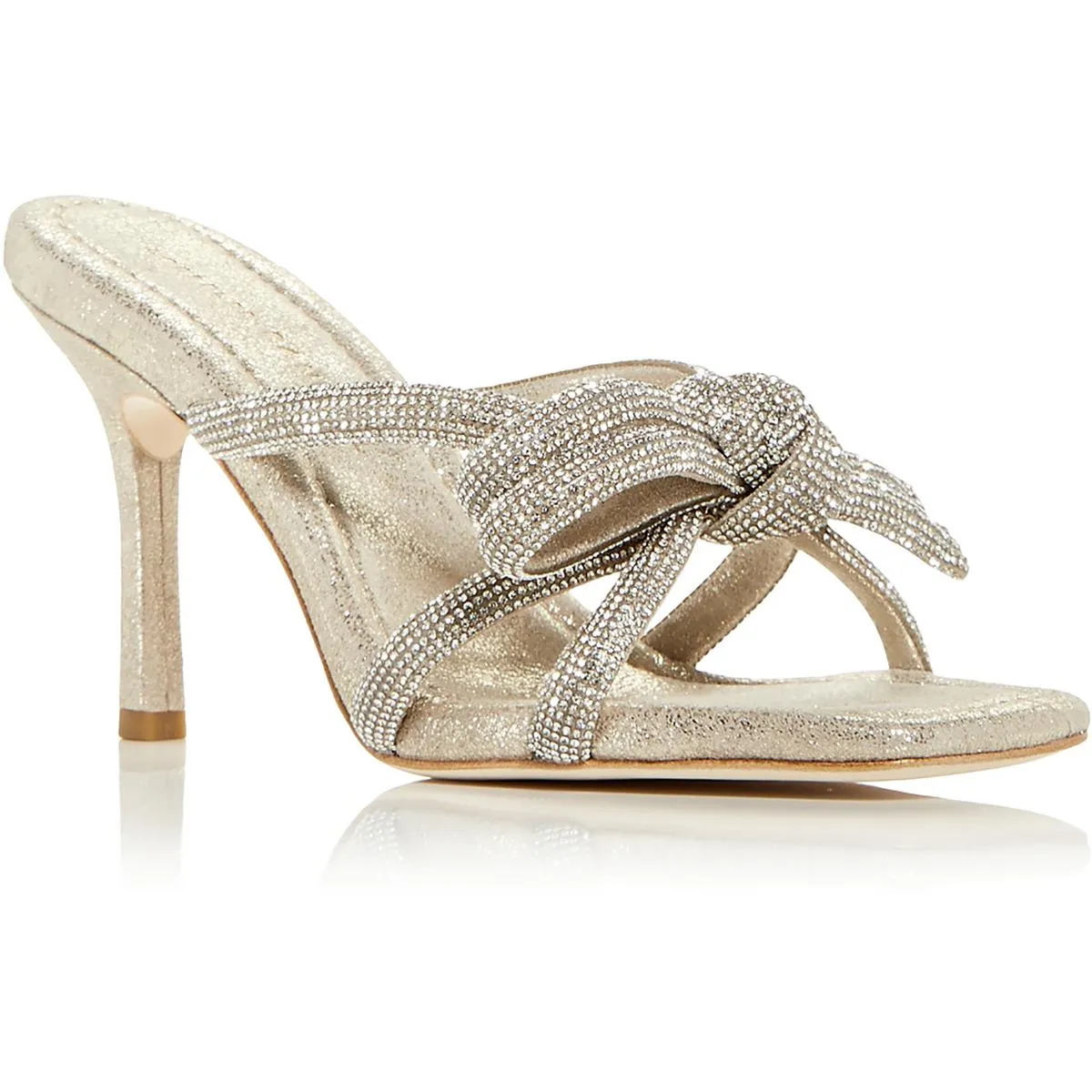 MARGI Womens Leather Bow Heels
