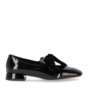 Mary Jane Black Ballet Flat With Bow