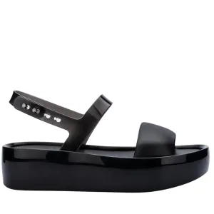 MELISSA FLOAT PLATFORM BLACK SANDALS