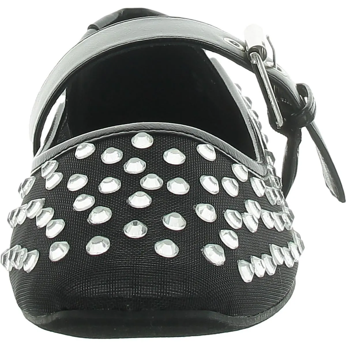Mellie Womens Mesh Rhinestone Mary Janes