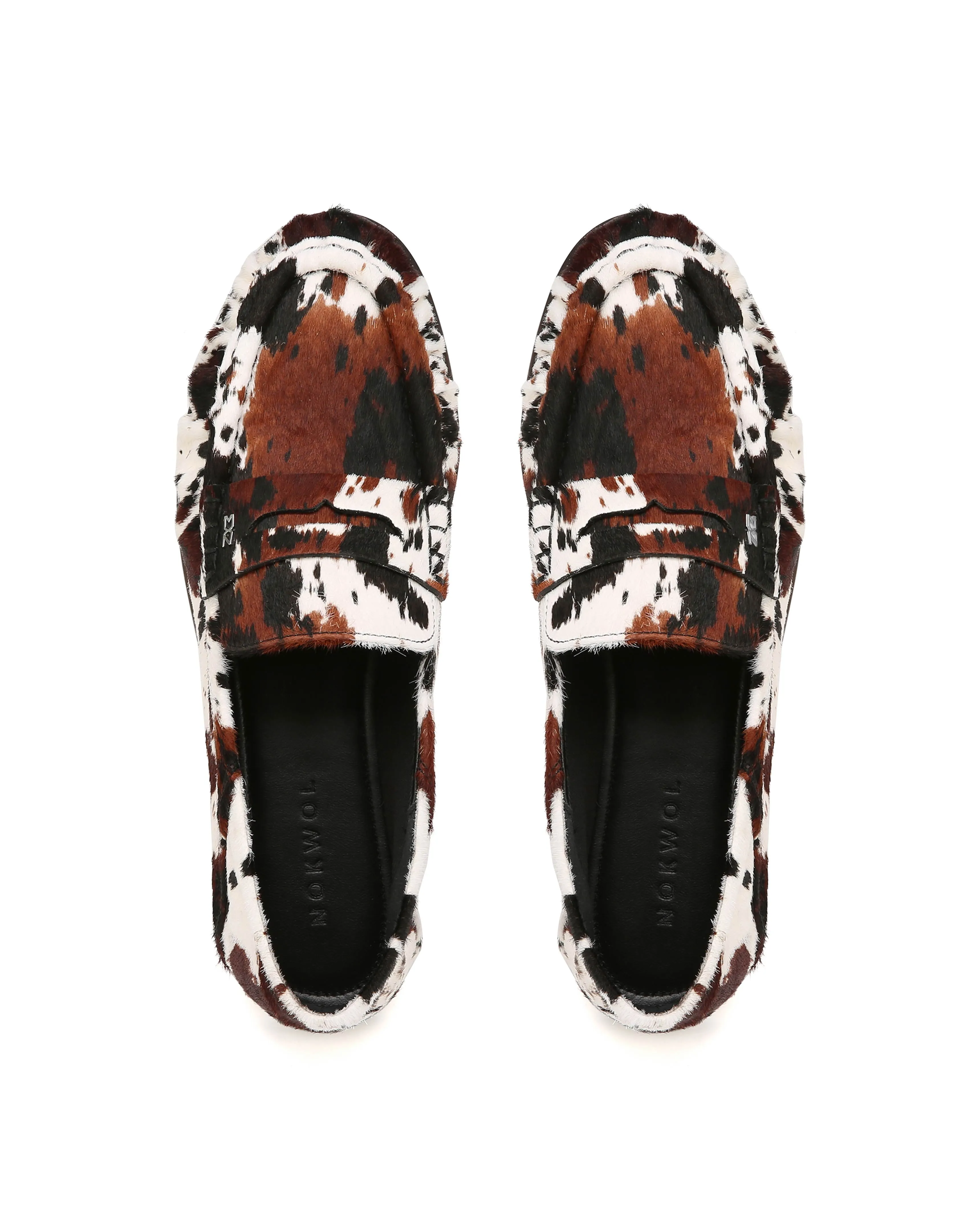 Mica Brown Cow Print