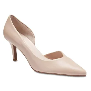 Mikado Heel in Nude Leather