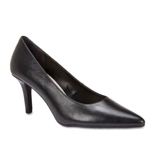 Milan Heel in Black Leather