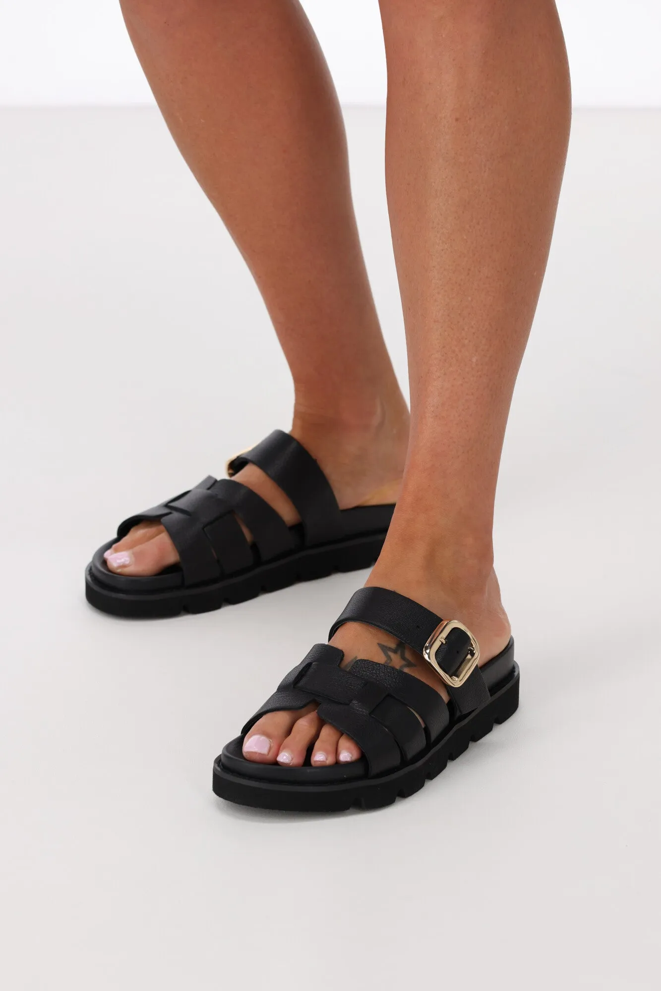 Mollini Cazali Slide Black
