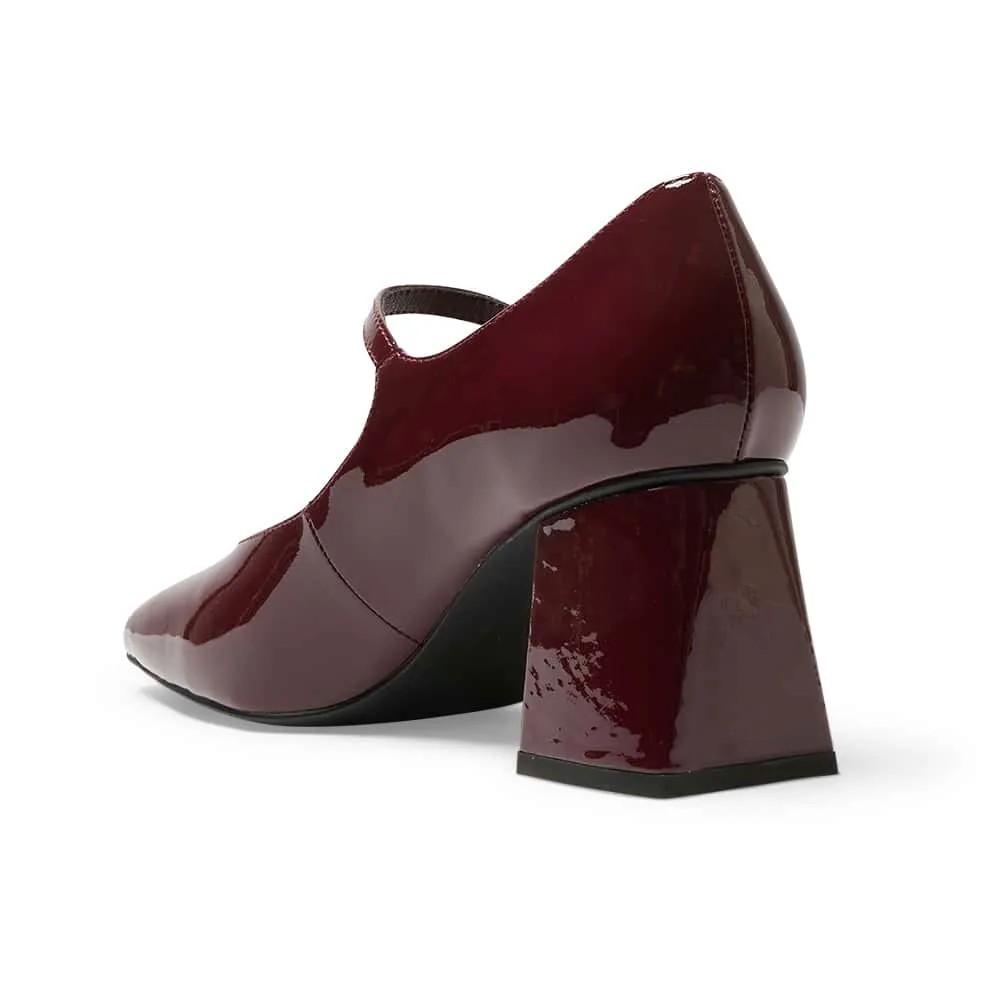 Nancy Heel in Wine Patent