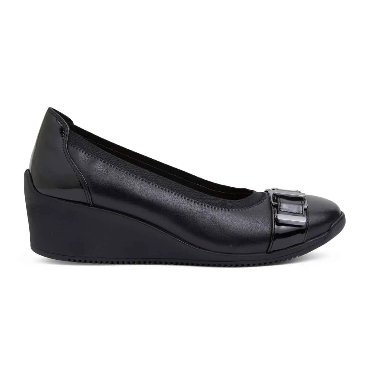 Narita Heel in Black Leather