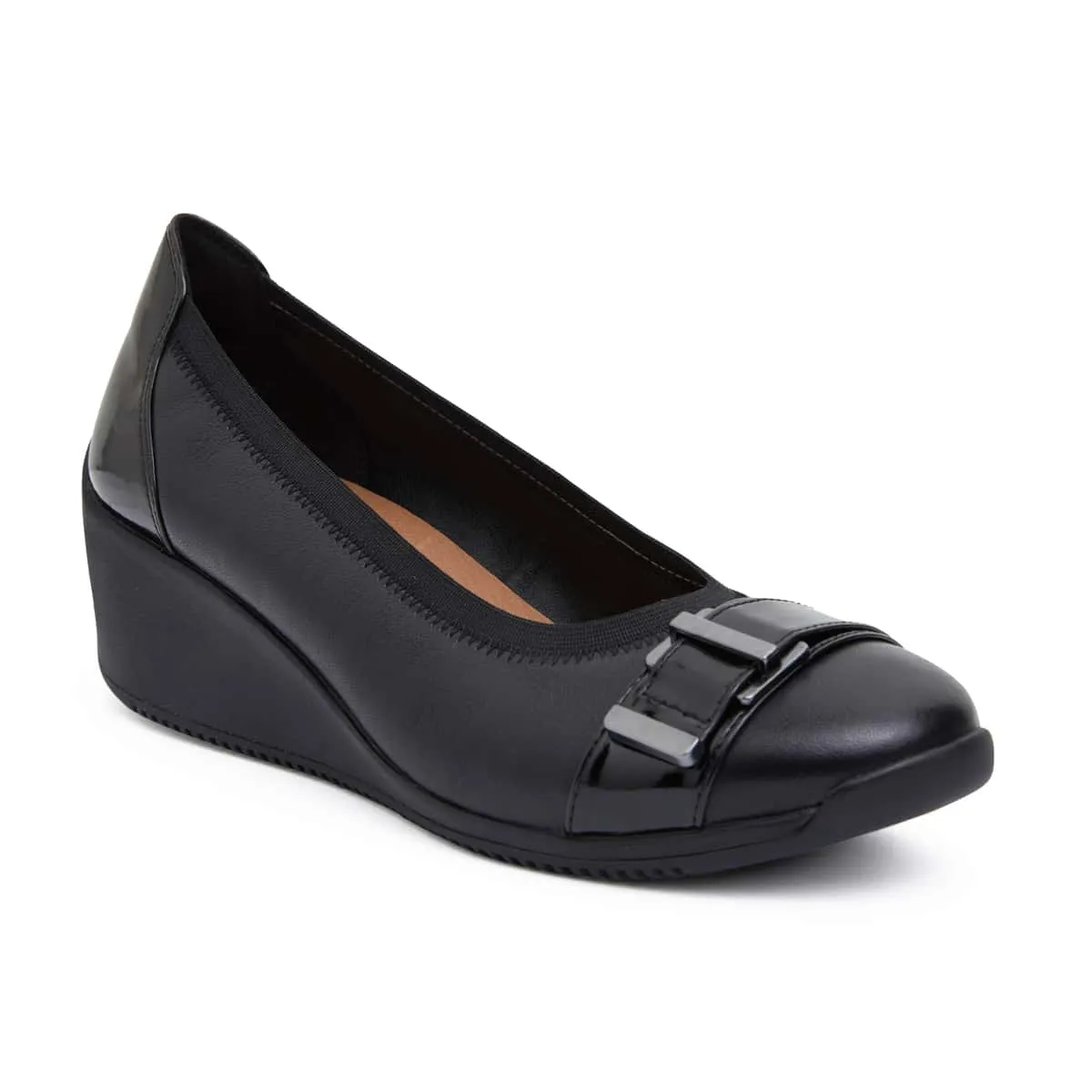 Narita Heel in Black Leather