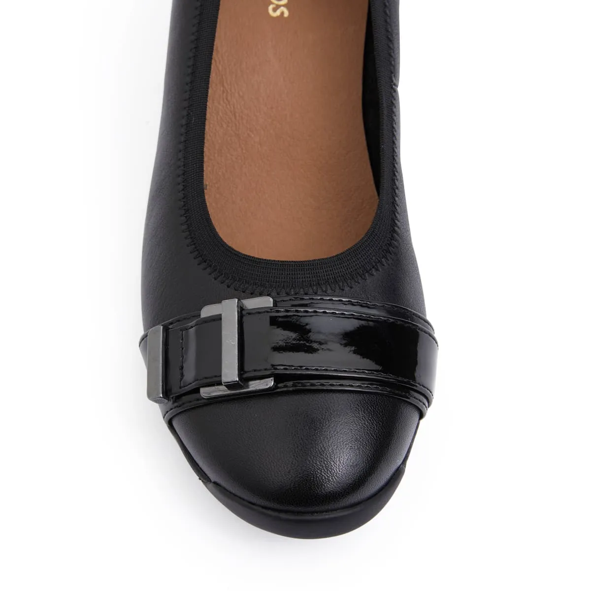 Narita Heel in Black Leather