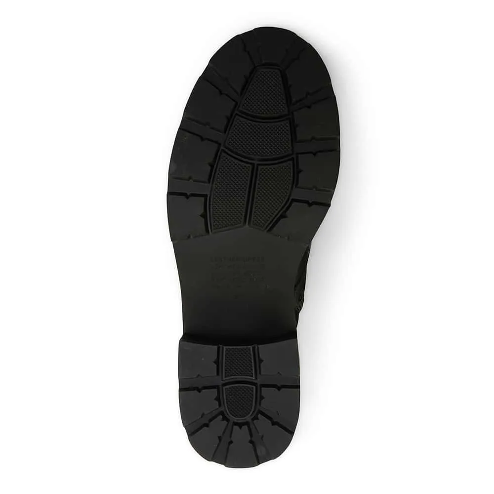 National Boot in Black Leather