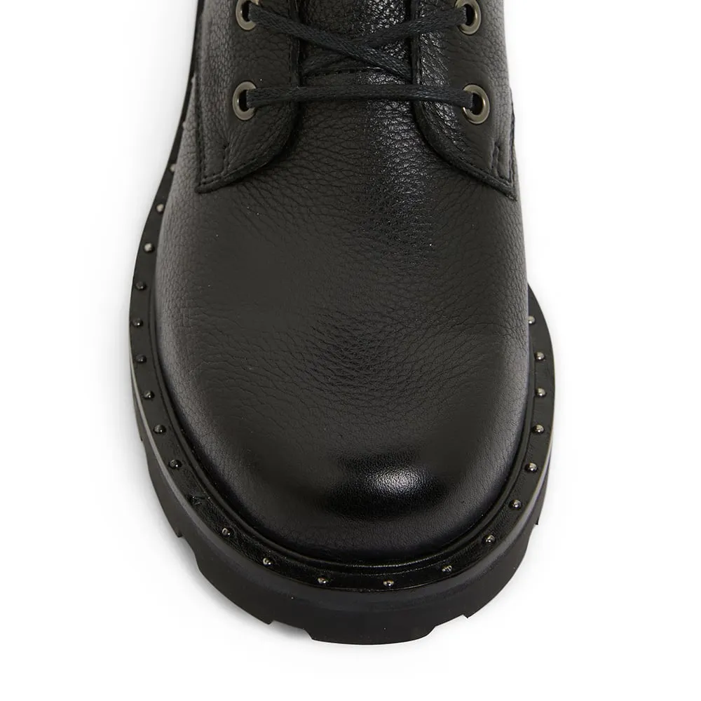 National Boot in Black Leather