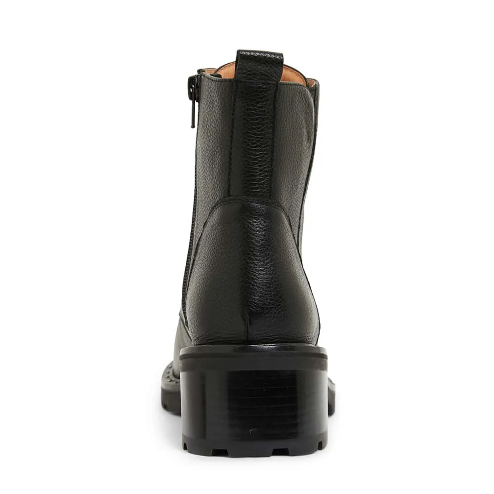 National Boot in Black Leather