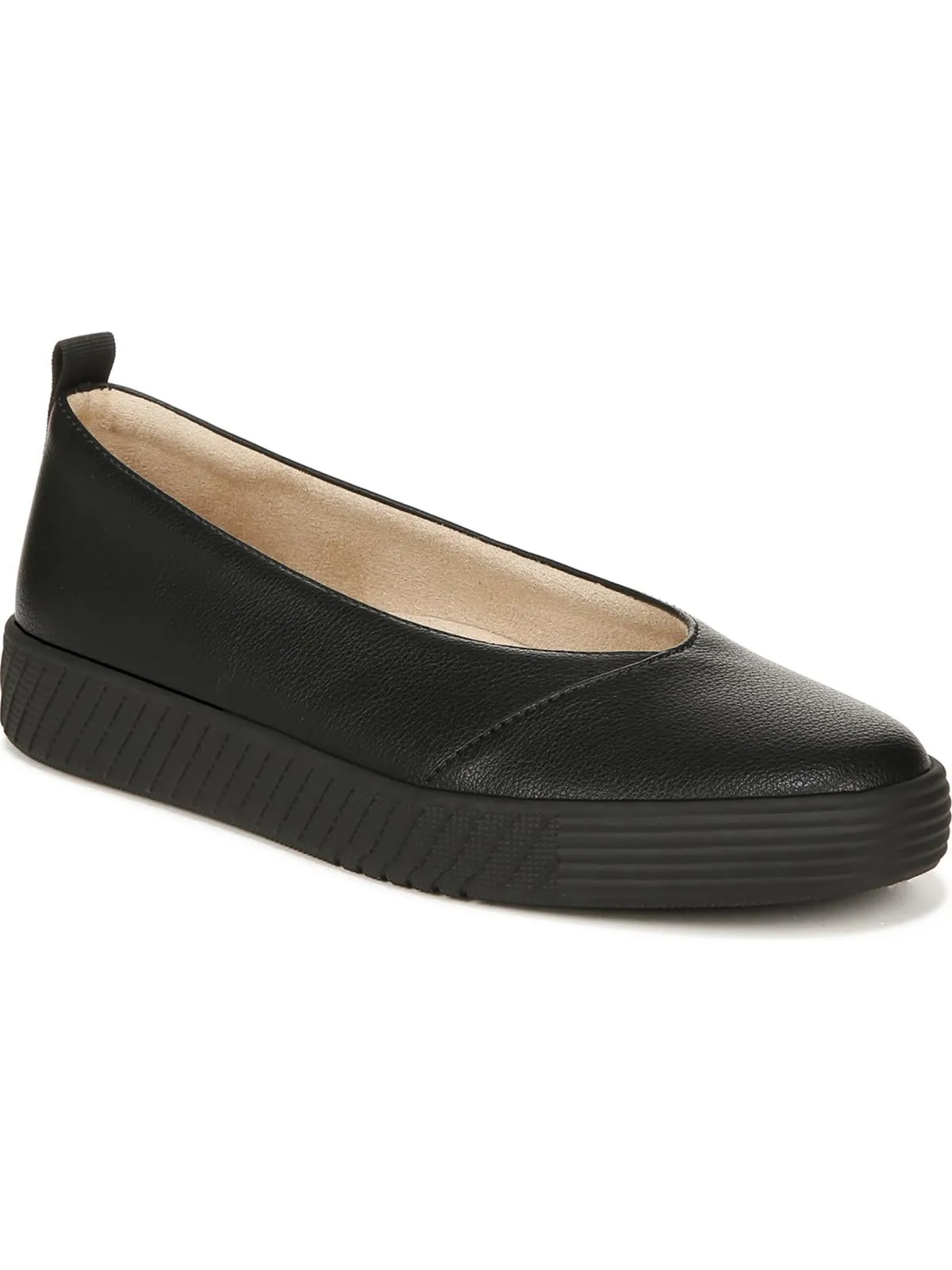NEELA Womens Faux Leather Slip On Espadrilles