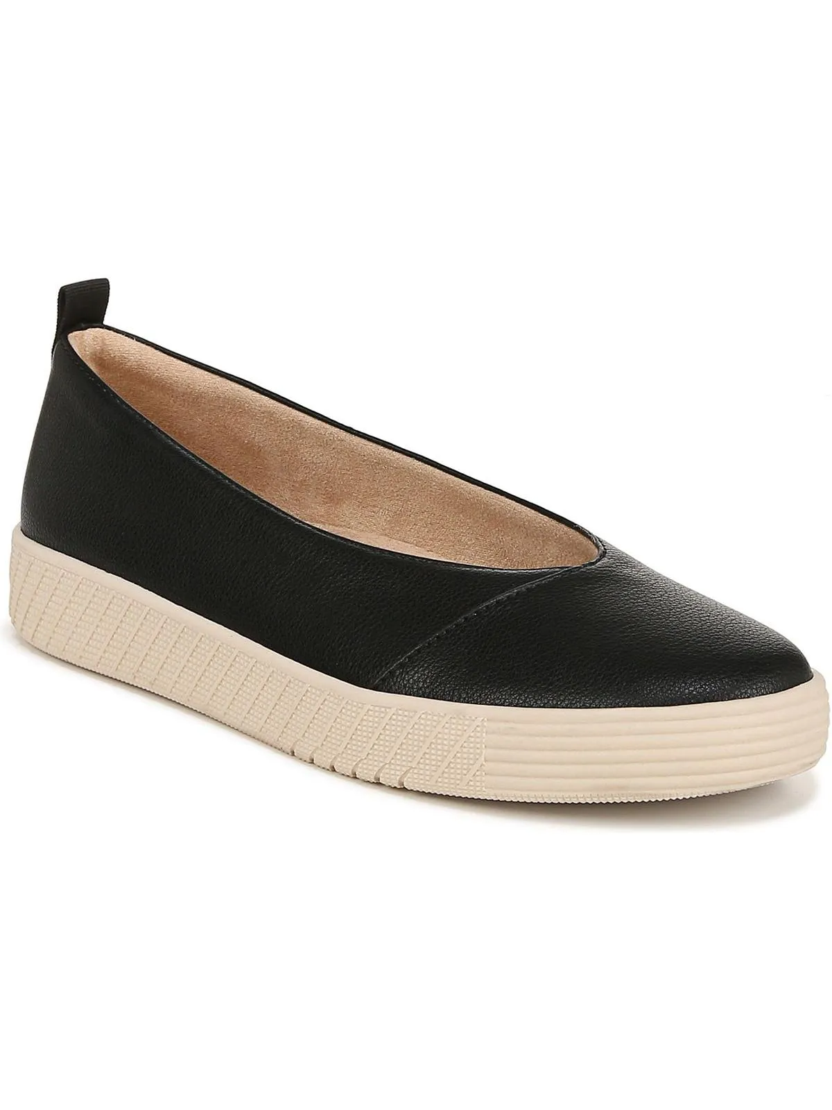 NEELA Womens Faux Leather Slip On Espadrilles