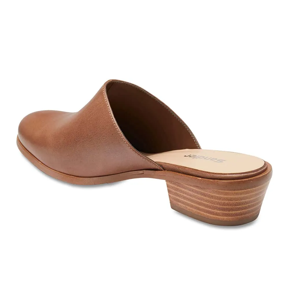 Nevada Heel in Chestnut Leather