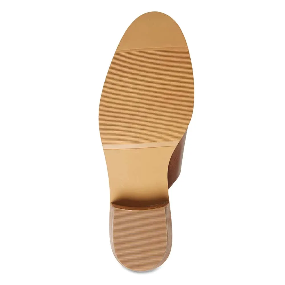 Nevada Heel in Chestnut Leather