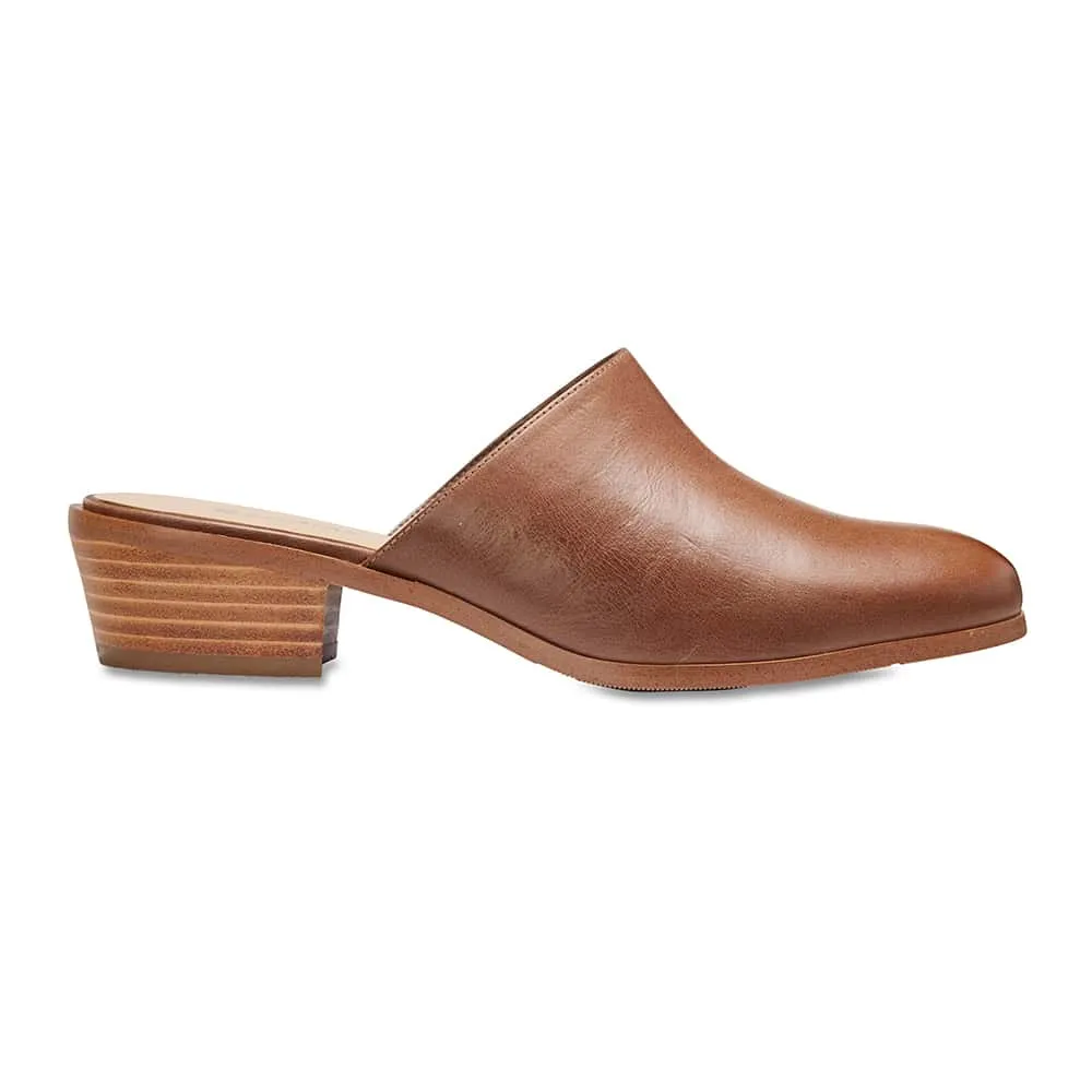 Nevada Heel in Chestnut Leather