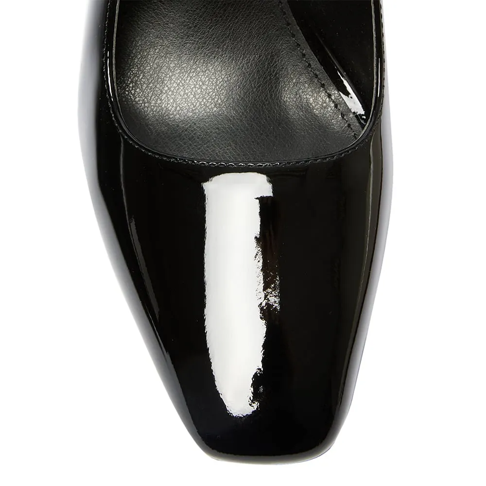 Nexus Heel in Black Patent