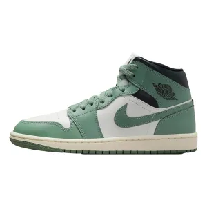 Nike Air Jordan 1 MID Sail/Jade Smoke-Anthracite  BQ6472-130 Women's