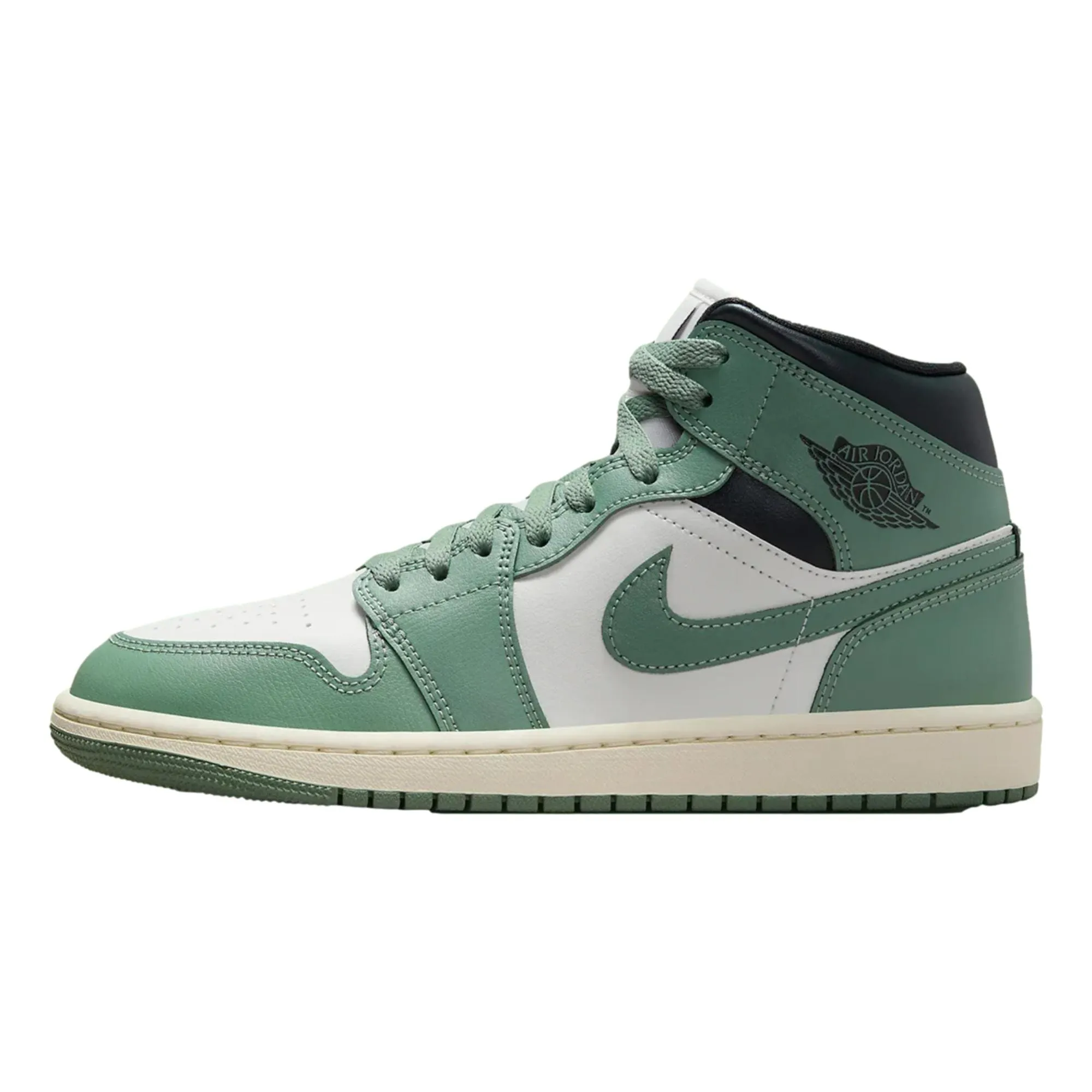 Nike Air Jordan 1 MID Sail/Jade Smoke-Anthracite  BQ6472-130 Women's