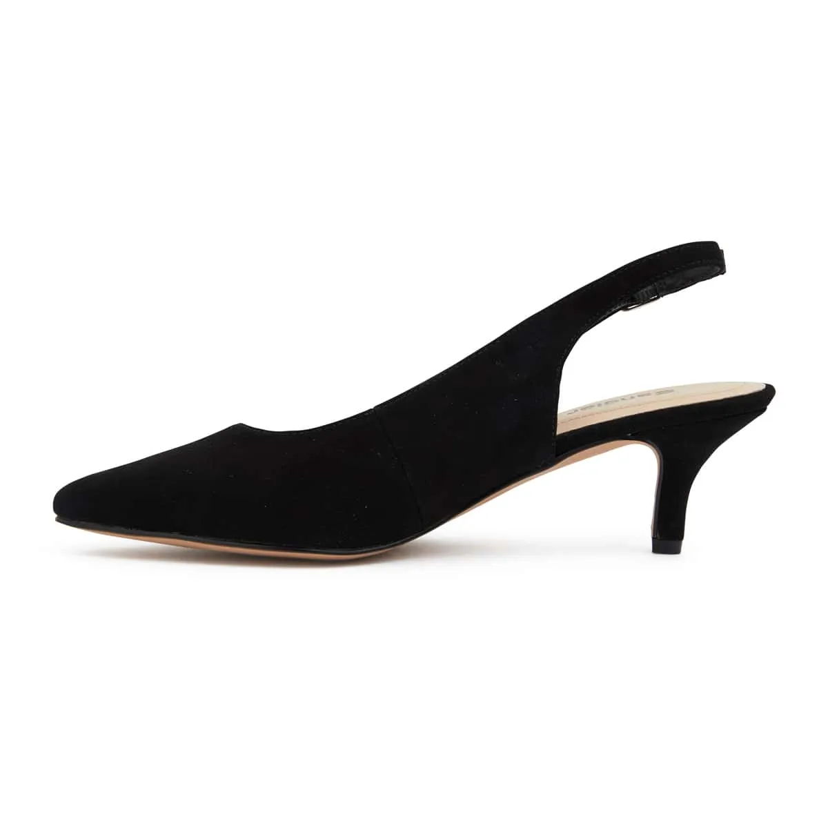 Nina Heel in Black Suede