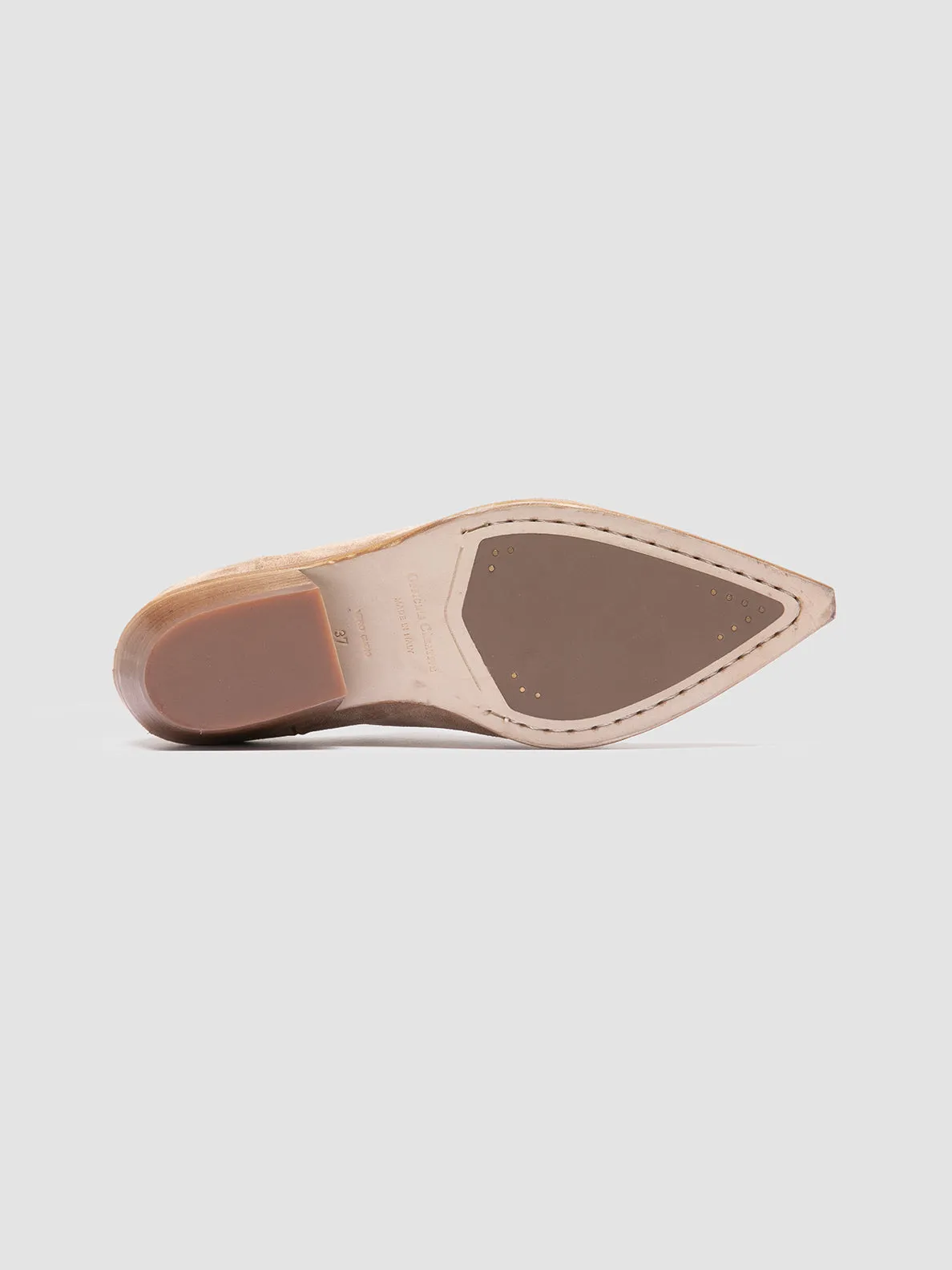 NOELIE DD 106 - Taupe Suede Zipped Boots