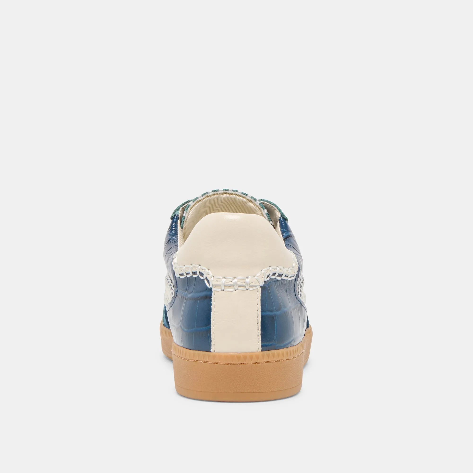 NOTICE STITCH SNEAKERS INK CROCO EMBOSSED LEATHER