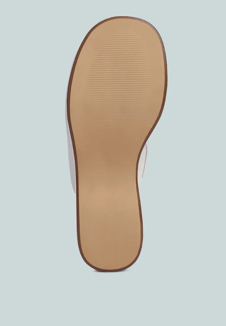 olori solid platform slip on mules
