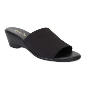 Orient Heel in Black Fabric