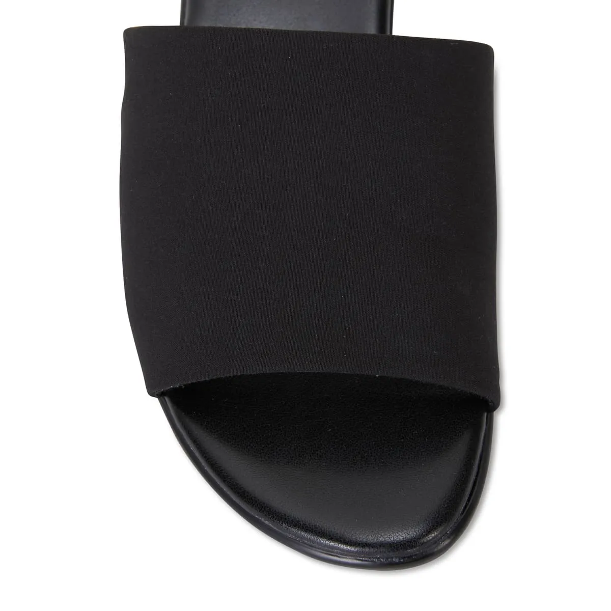 Orient Heel in Black Fabric