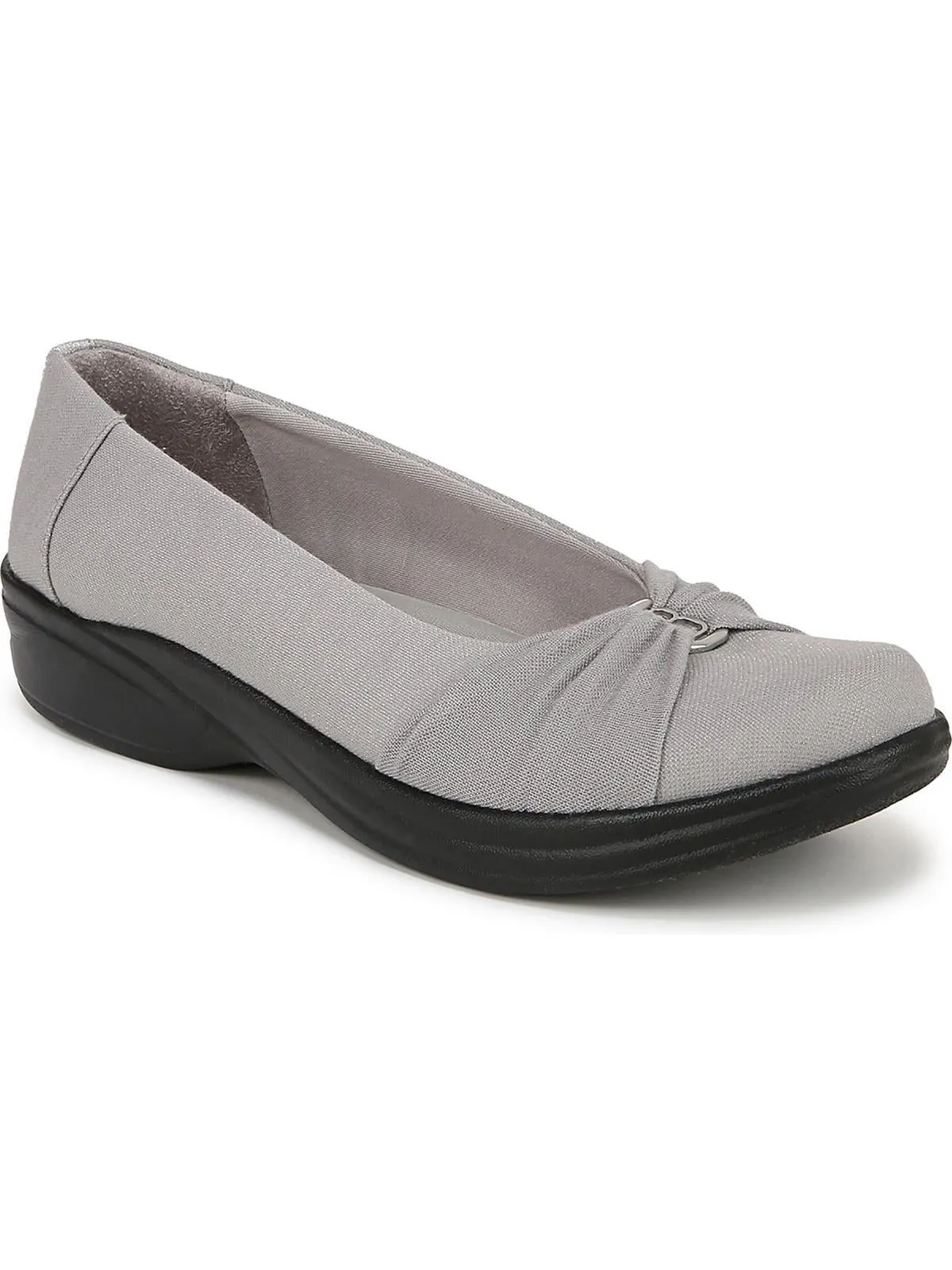 Paige Womens Cushioned Footbed Shimmer Ballet Flats