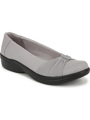 Paige Womens Cushioned Footbed Shimmer Ballet Flats