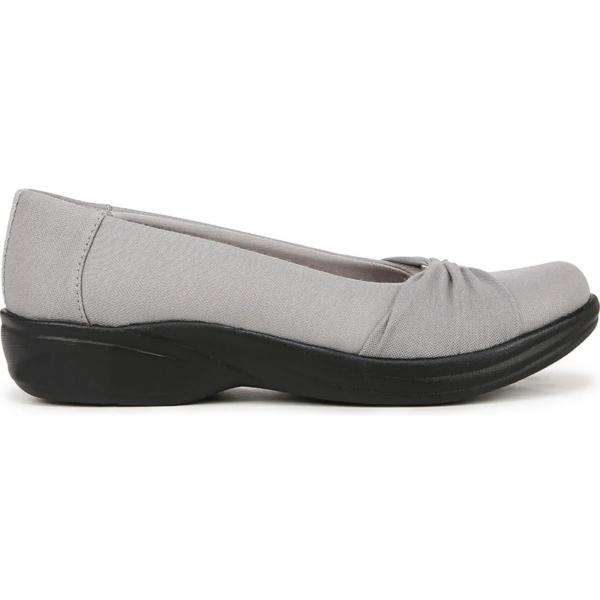 Paige Womens Cushioned Footbed Shimmer Ballet Flats