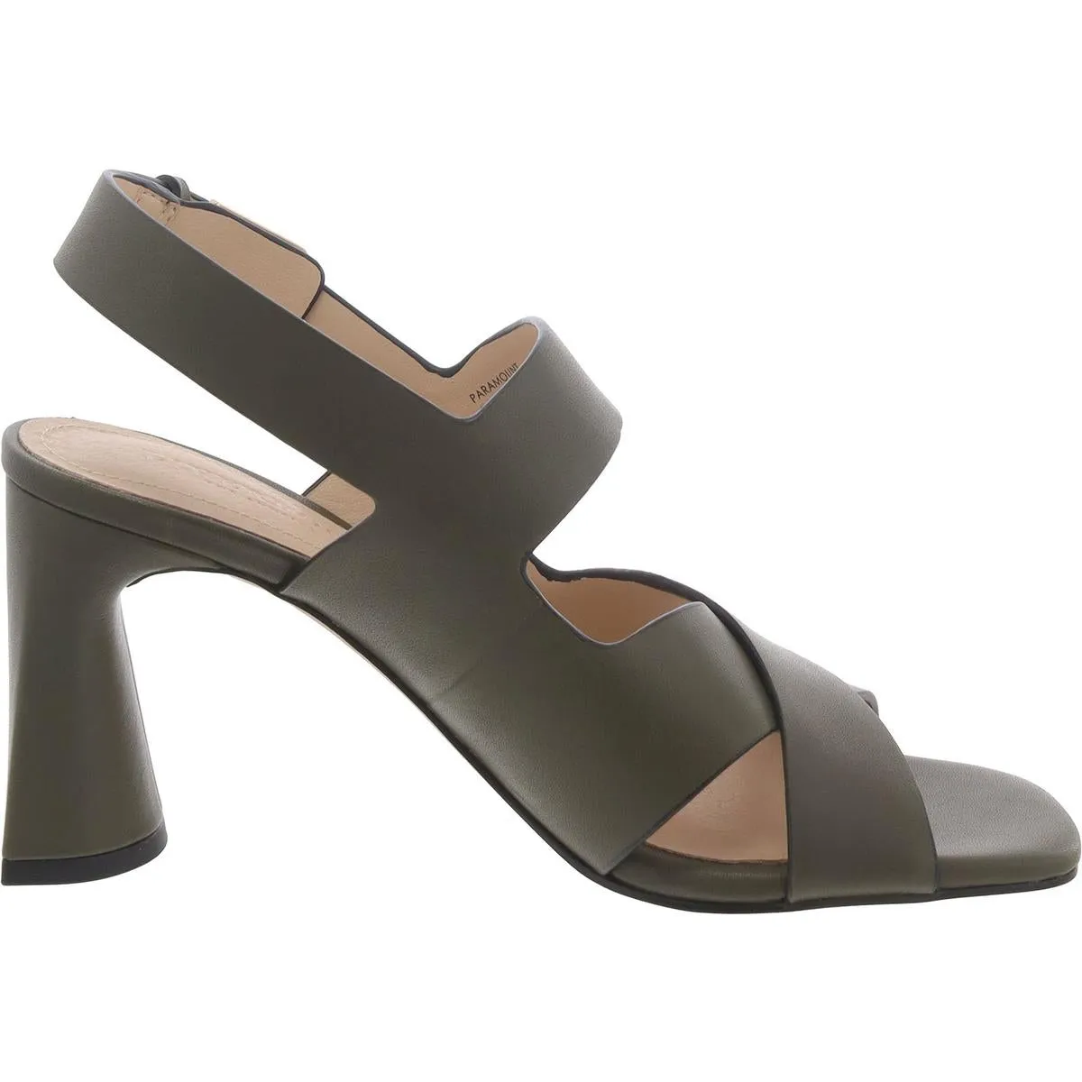 Paramount Womens Leather Adjustable Block Heel