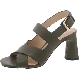 Paramount Womens Leather Adjustable Block Heel