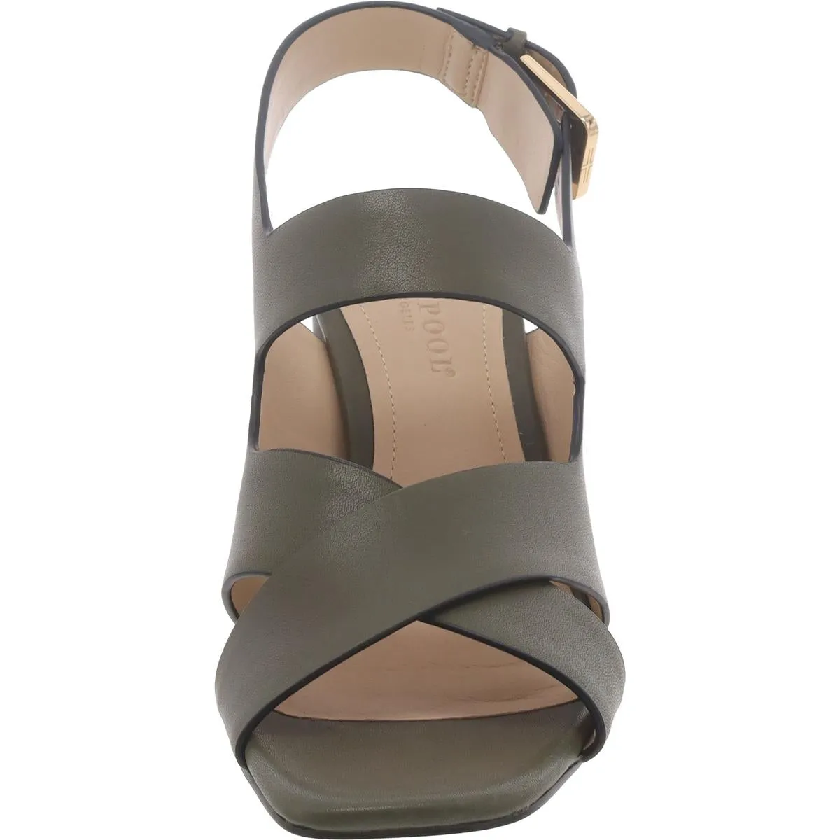 Paramount Womens Leather Adjustable Block Heel