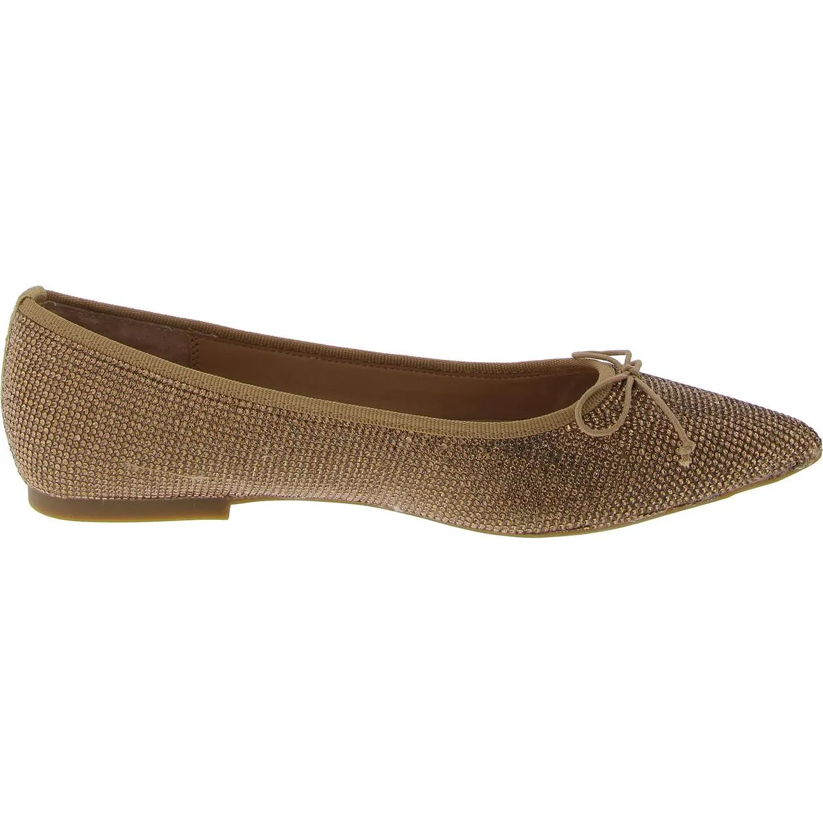 Perseif Womens Embellished Bow Ballet Flats
