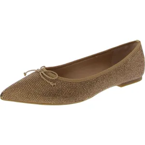 Perseif Womens Embellished Bow Ballet Flats
