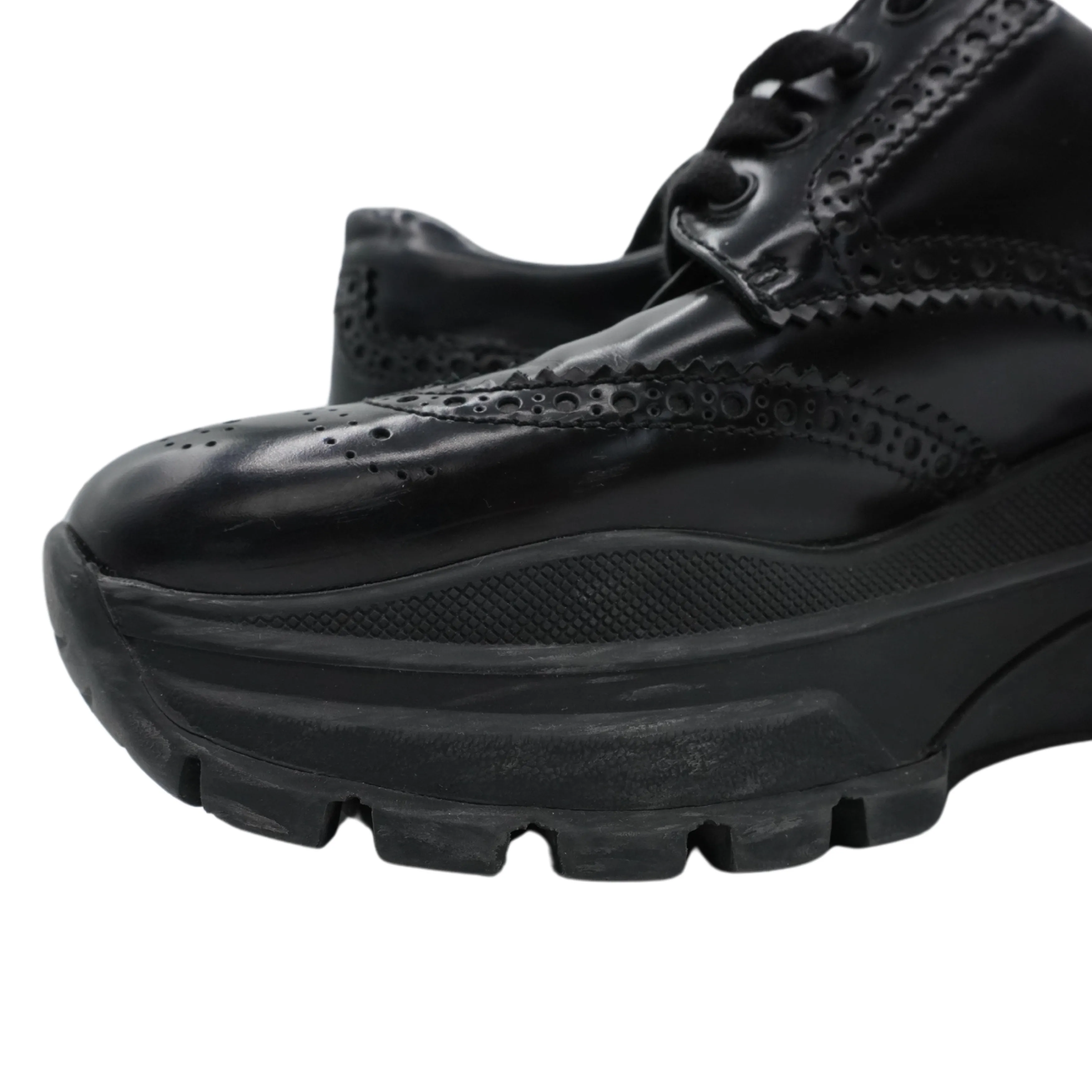 Prada Platform Brogue Sneakers - Women's 38.5