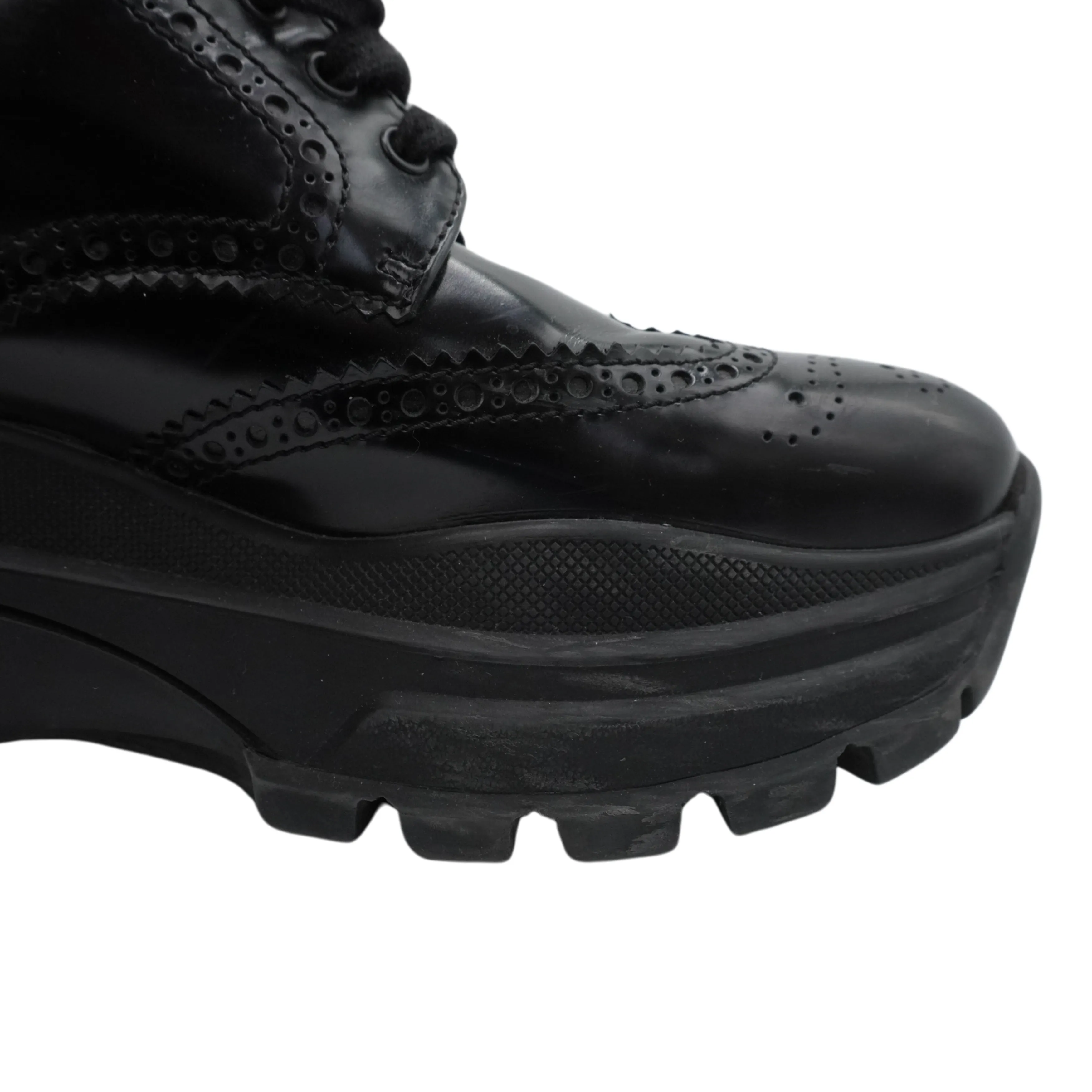 Prada Platform Brogue Sneakers - Women's 38.5