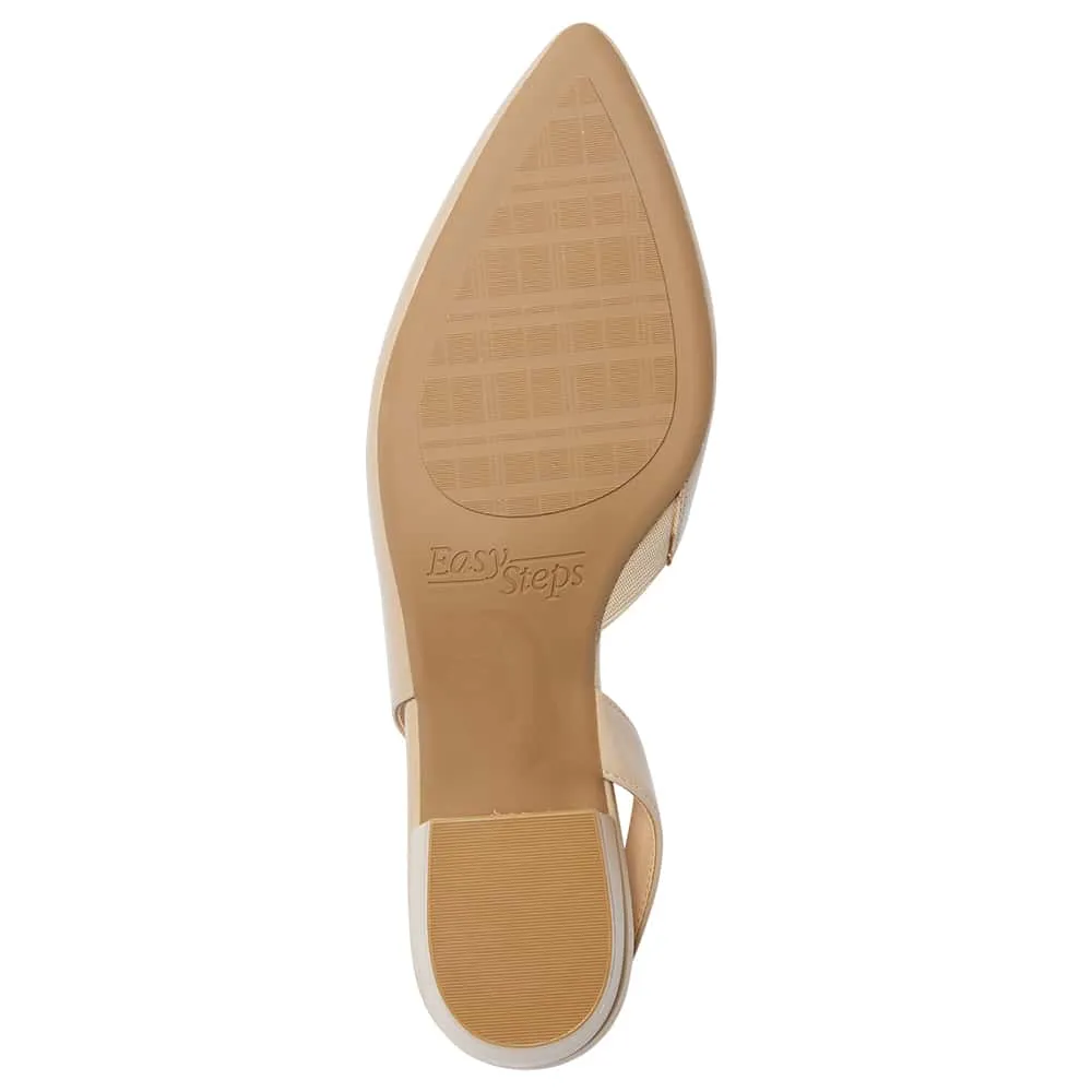Ramsey Heel in Nude Leather