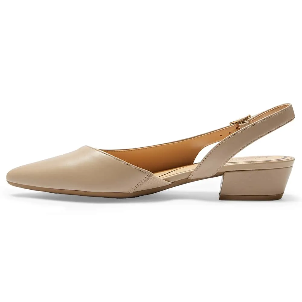 Ramsey Heel in Nude Leather