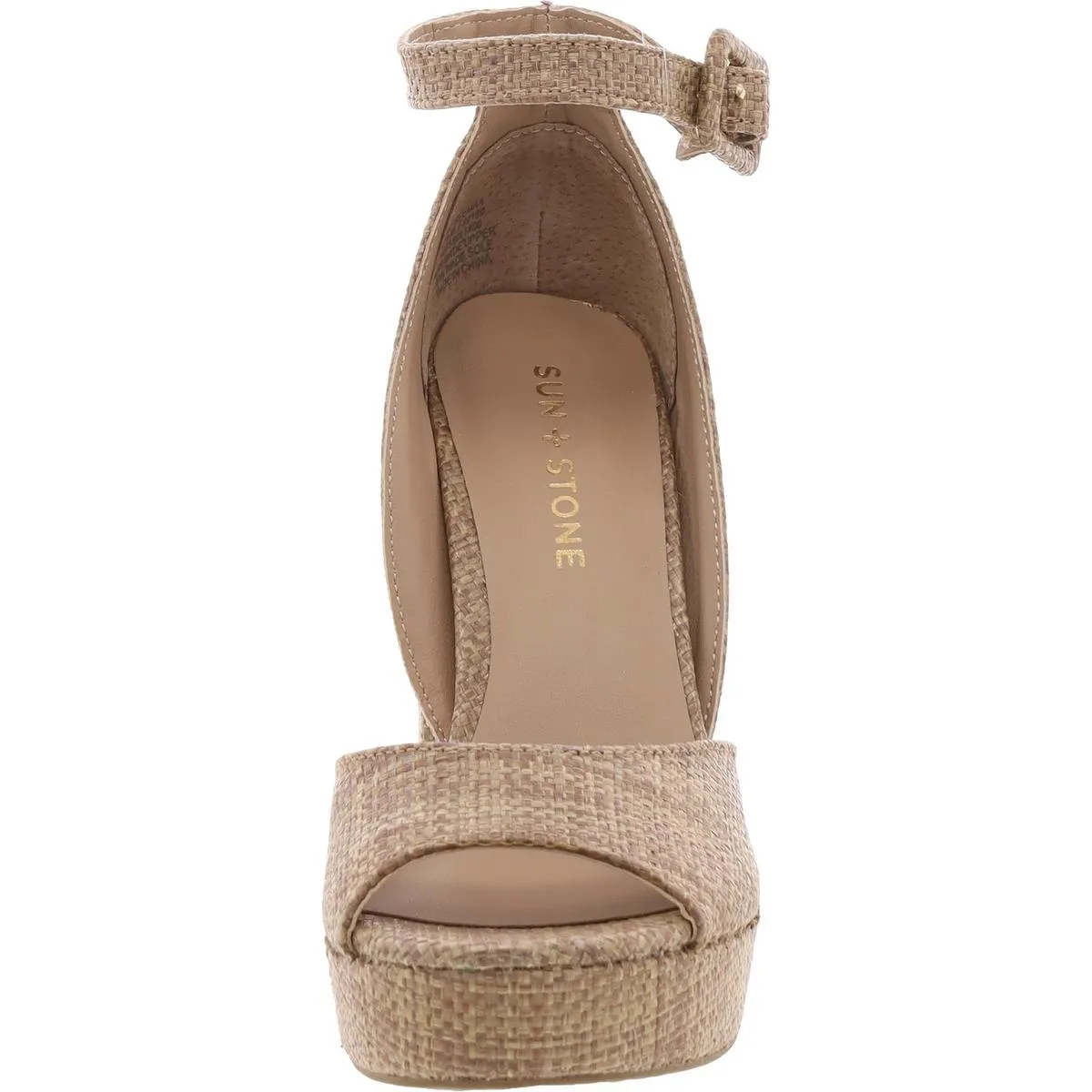 Reemaa Womens Faux Leather Ankle Strap Heels