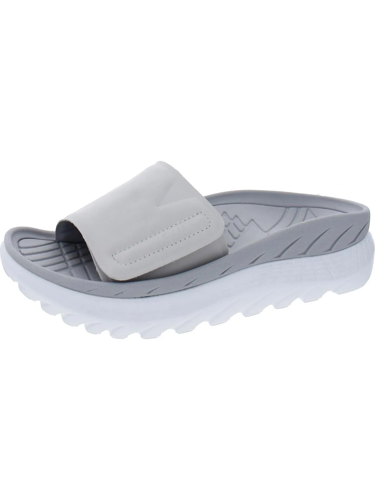 Rejuvenate Womens Slip On Comfort Slide Sandals