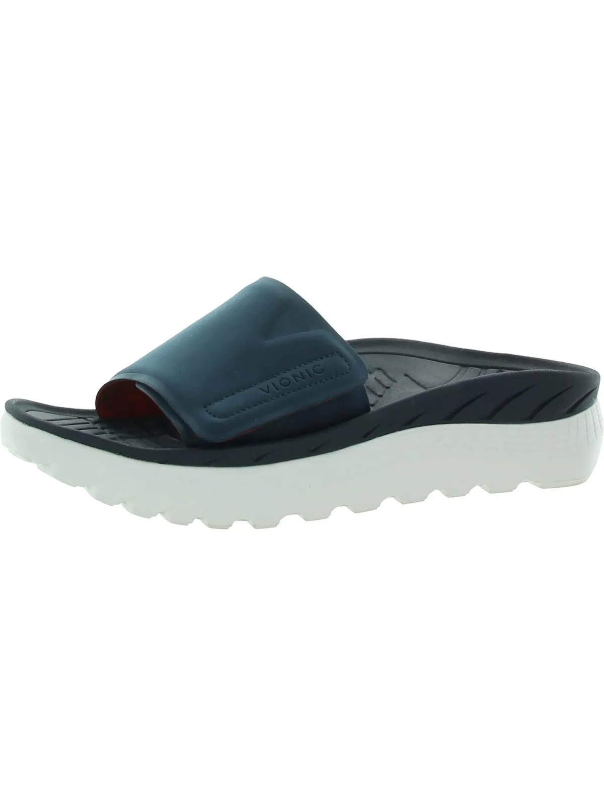 Rejuvenate Womens Slip On Comfort Slide Sandals