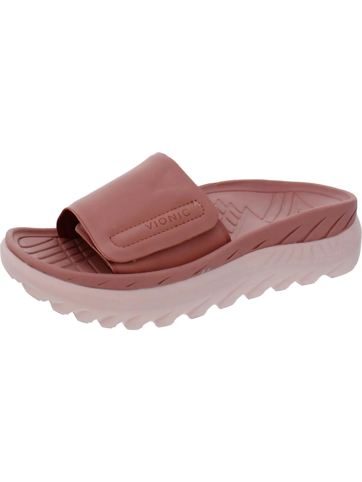 Rejuvenate Womens Slip On Comfort Slide Sandals