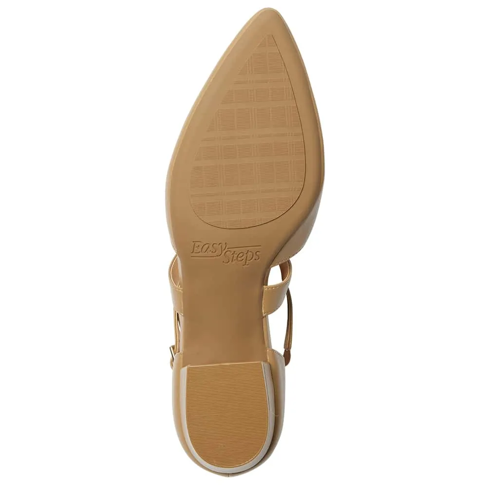 Renee Heel in Camel Leather