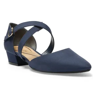 Renee Heel in Navy Fabric