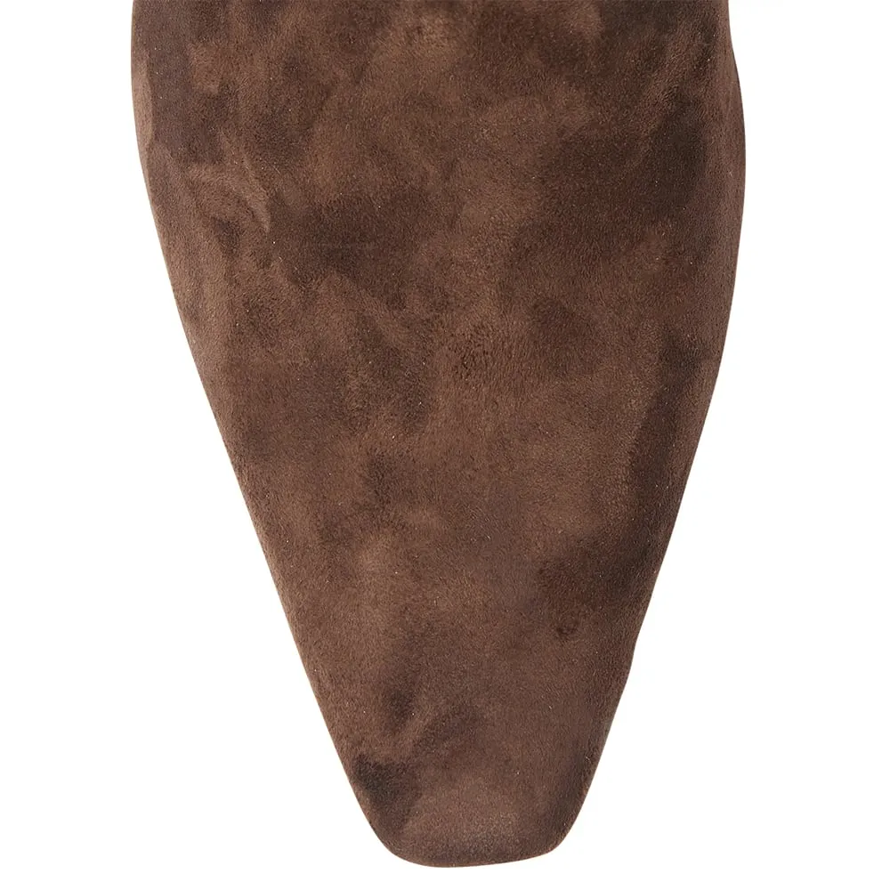 Rogue Boot in Chocolate Suede Suede